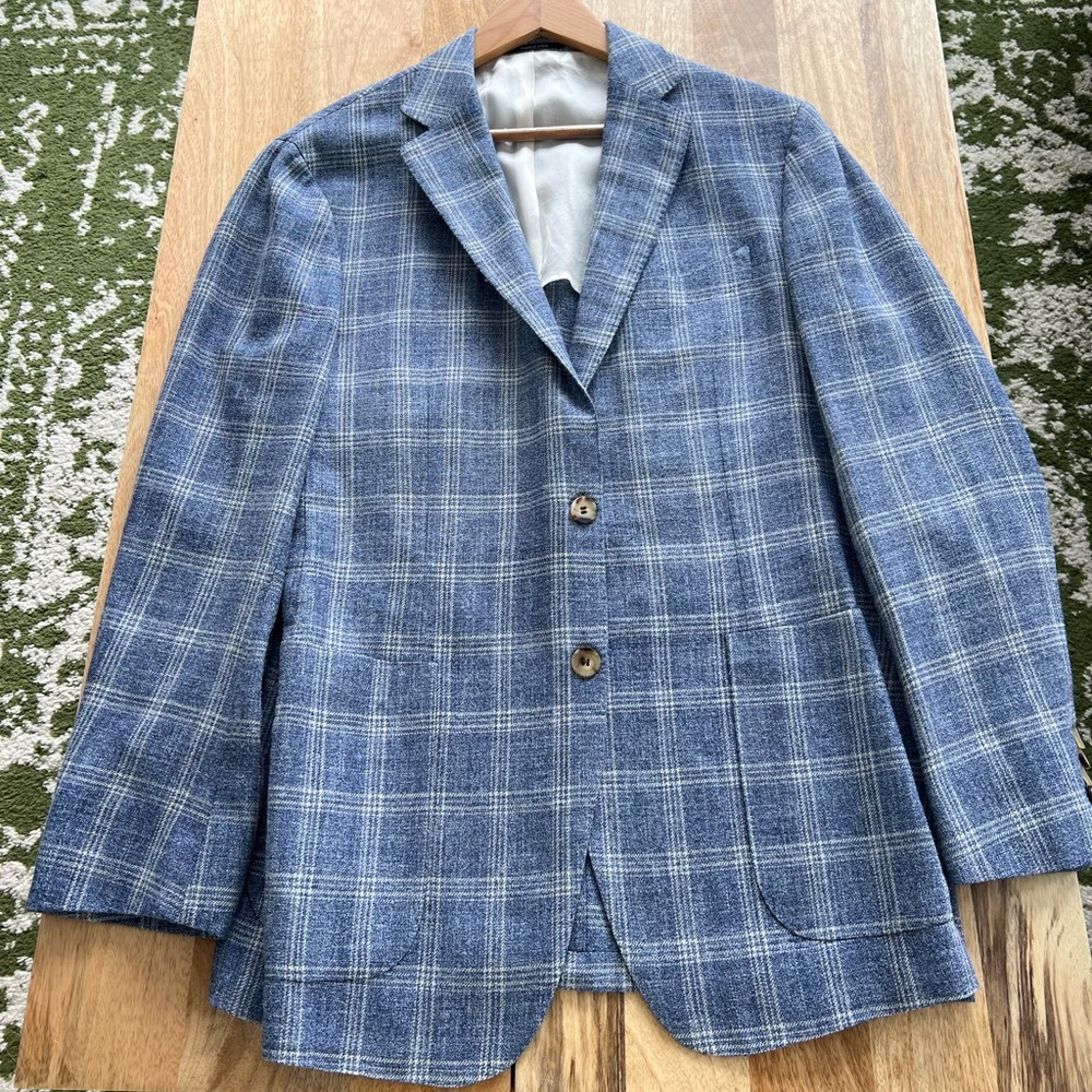 Blazer Suit Supply Wool Silk Linen